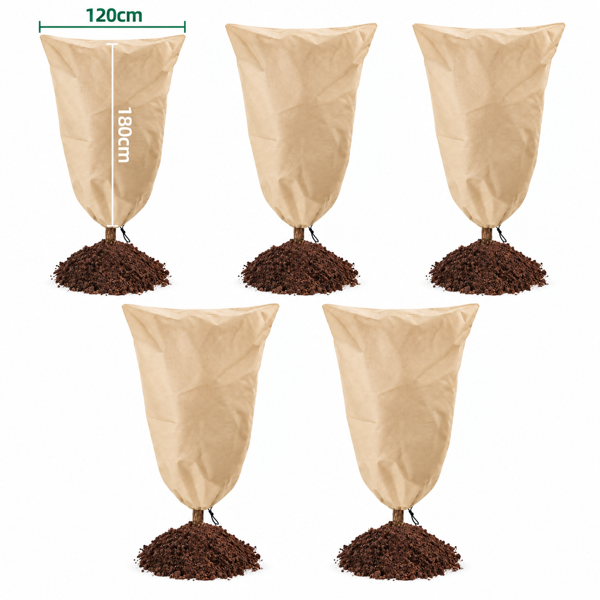 ๐ฅ LAST DAY โ BUY 3 GET 2 FREE & UP TO 70% OFF ๐ฅ Plant Frost Protection Cover โ Breathable Drawstring Winter Plant Protector