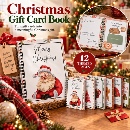 🎄 LAST DAY! Christmas Early Bird Sale — BUY 5 GET 4 FREE | Christmas Gift Card Book 🎁