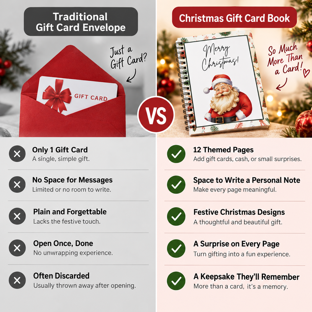 🎄 LAST DAY! Christmas Early Bird Sale — BUY 5 GET 4 FREE | Christmas Gift Card Book 🎁