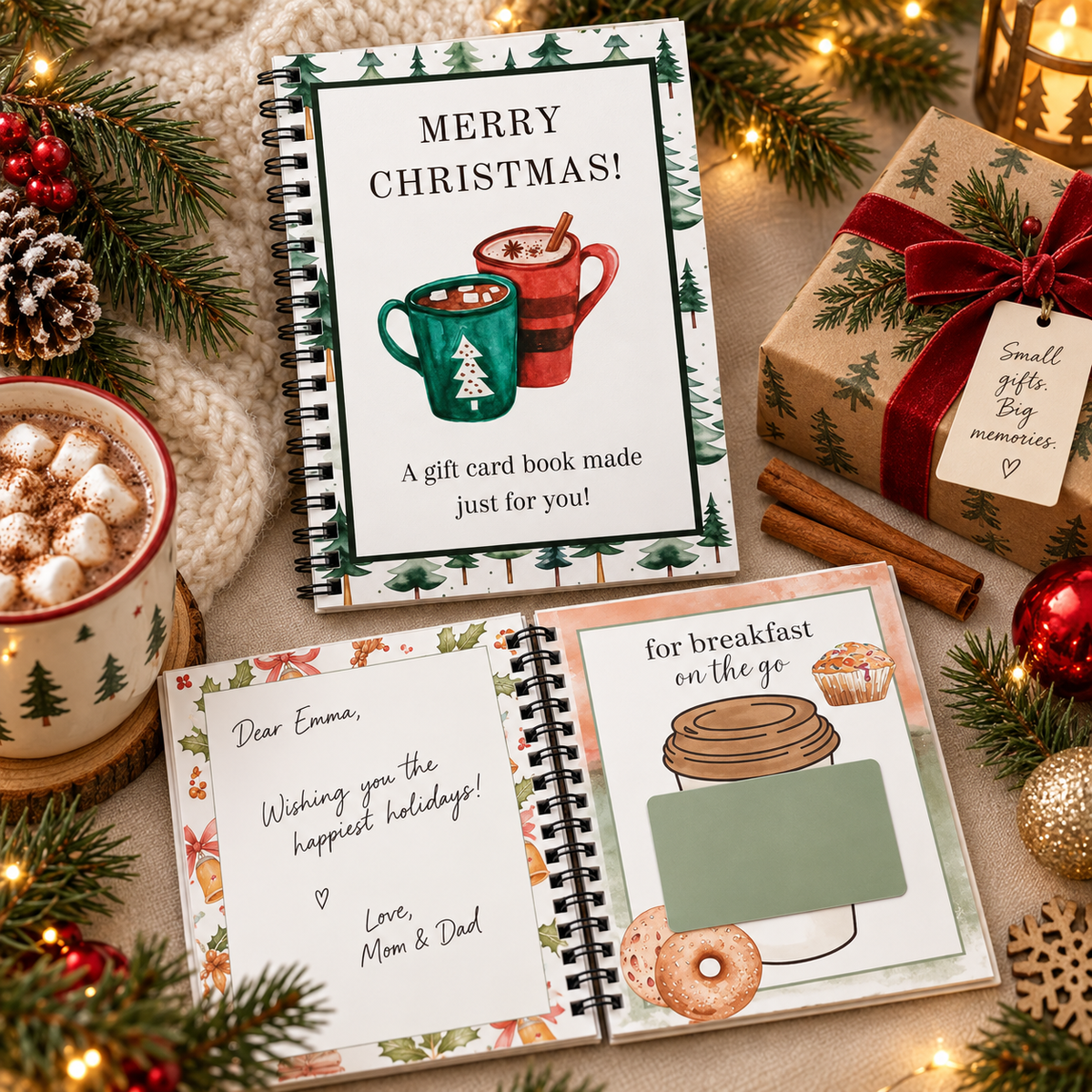 🎄 LAST DAY! Christmas Early Bird Sale — BUY 5 GET 4 FREE | Christmas Gift Card Book 🎁