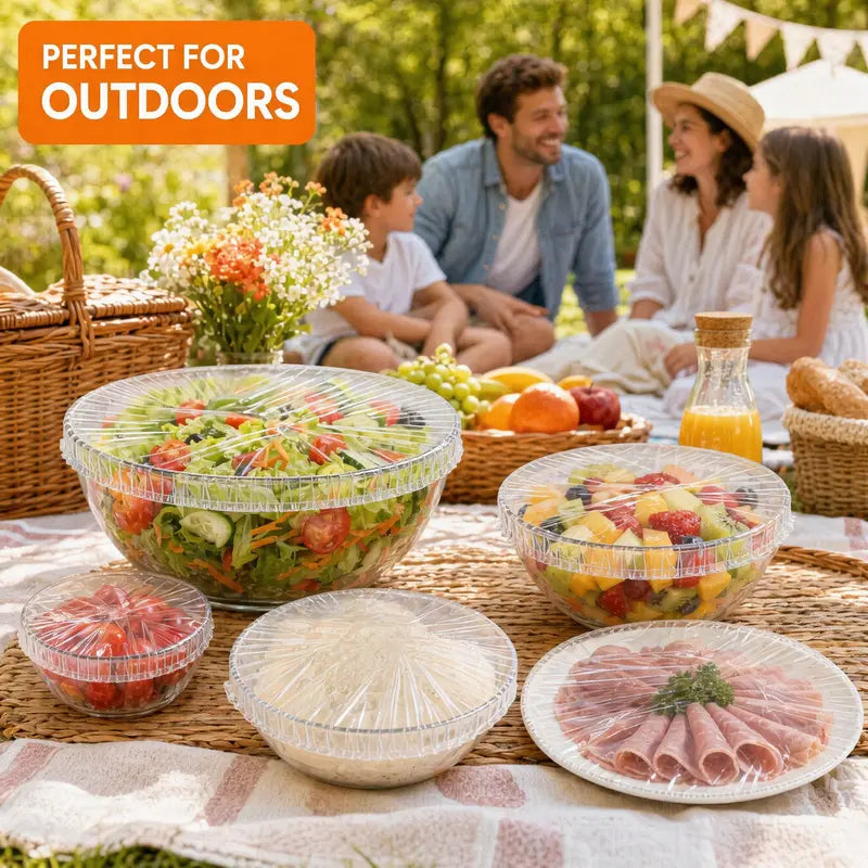 🔥 LAST DAY—BUY 3 GET 2 FREE JUST $6.998 PER 100 PCS 🔥 Reusable Elastic Food Covers