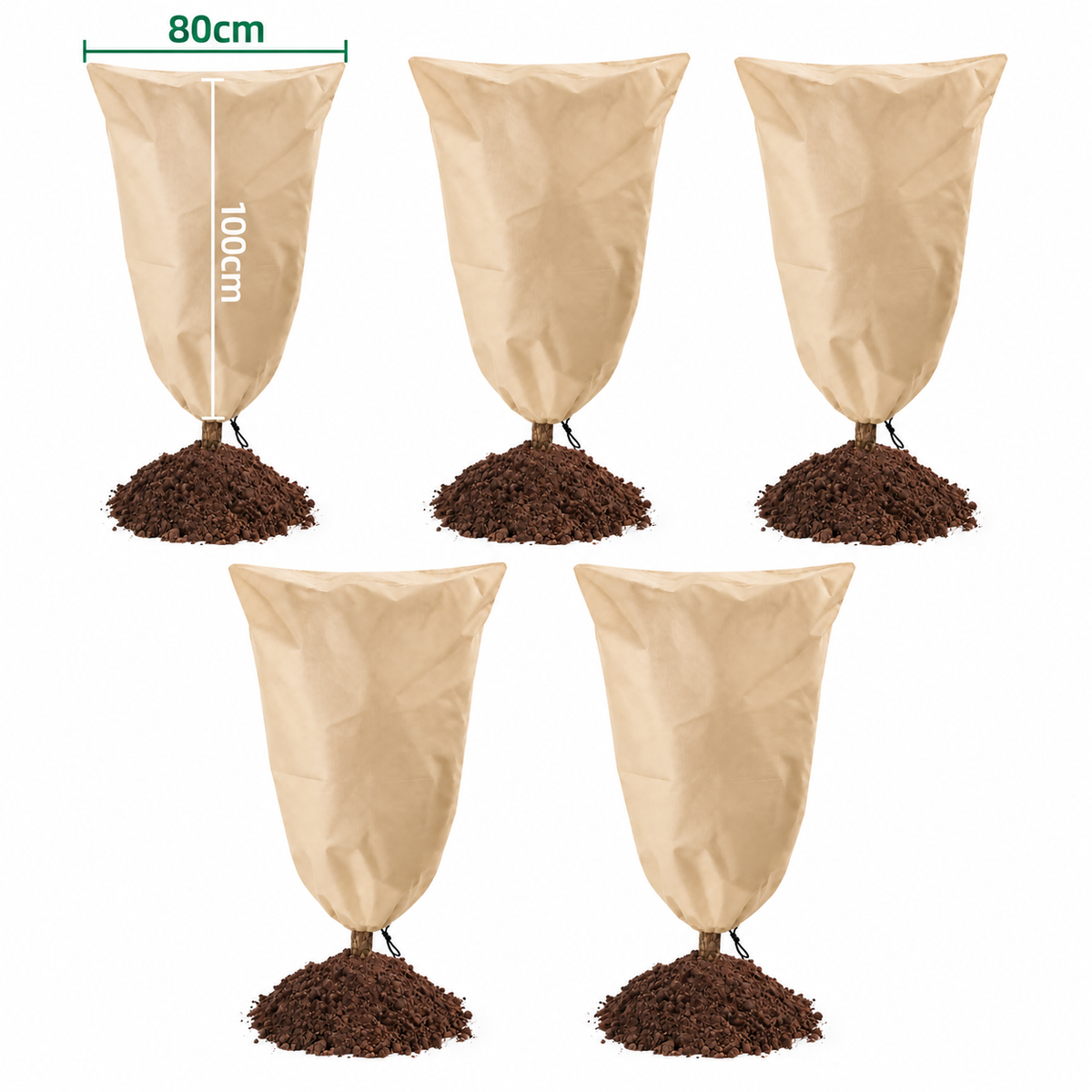 🔥 LAST DAY — BUY 3 GET 2 FREE & UP TO 70% OFF 🔥 Plant Frost Protection Cover – Breathable Drawstring Winter Plant Protector