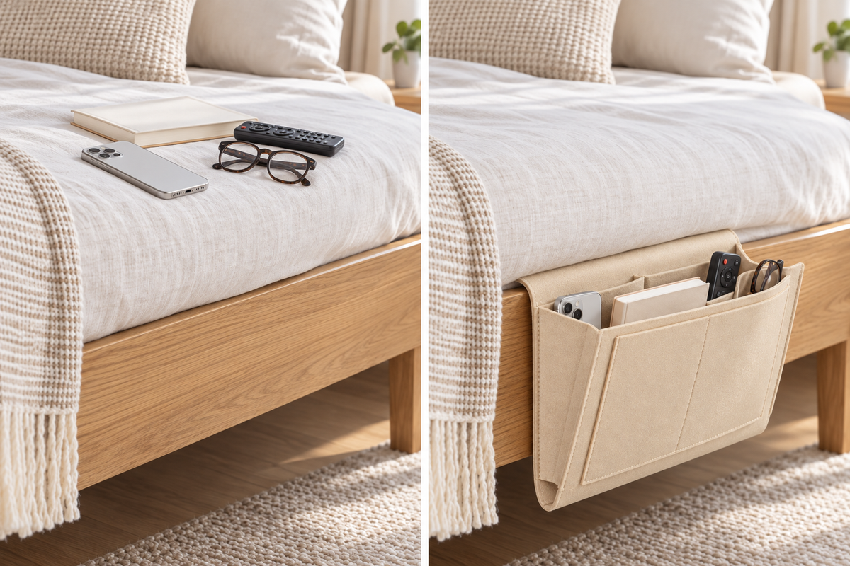 🔥Last Day Sale🔥 Buy 2 Get 1 Free $12.99 Each Bedside Storage Caddy