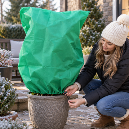 🔥 LAST DAY — BUY 3 GET 2 FREE & UP TO 70% OFF 🔥 Plant Frost Protection Cover – Breathable Drawstring Winter Plant Protector