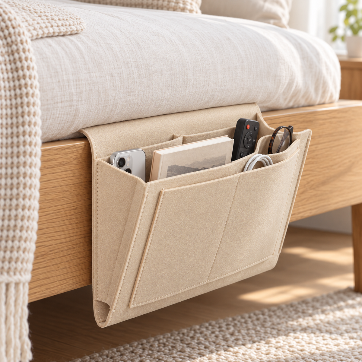🔥Last Day Sale🔥 Buy 2 Get 1 Free $12.99 Each Bedside Storage Caddy