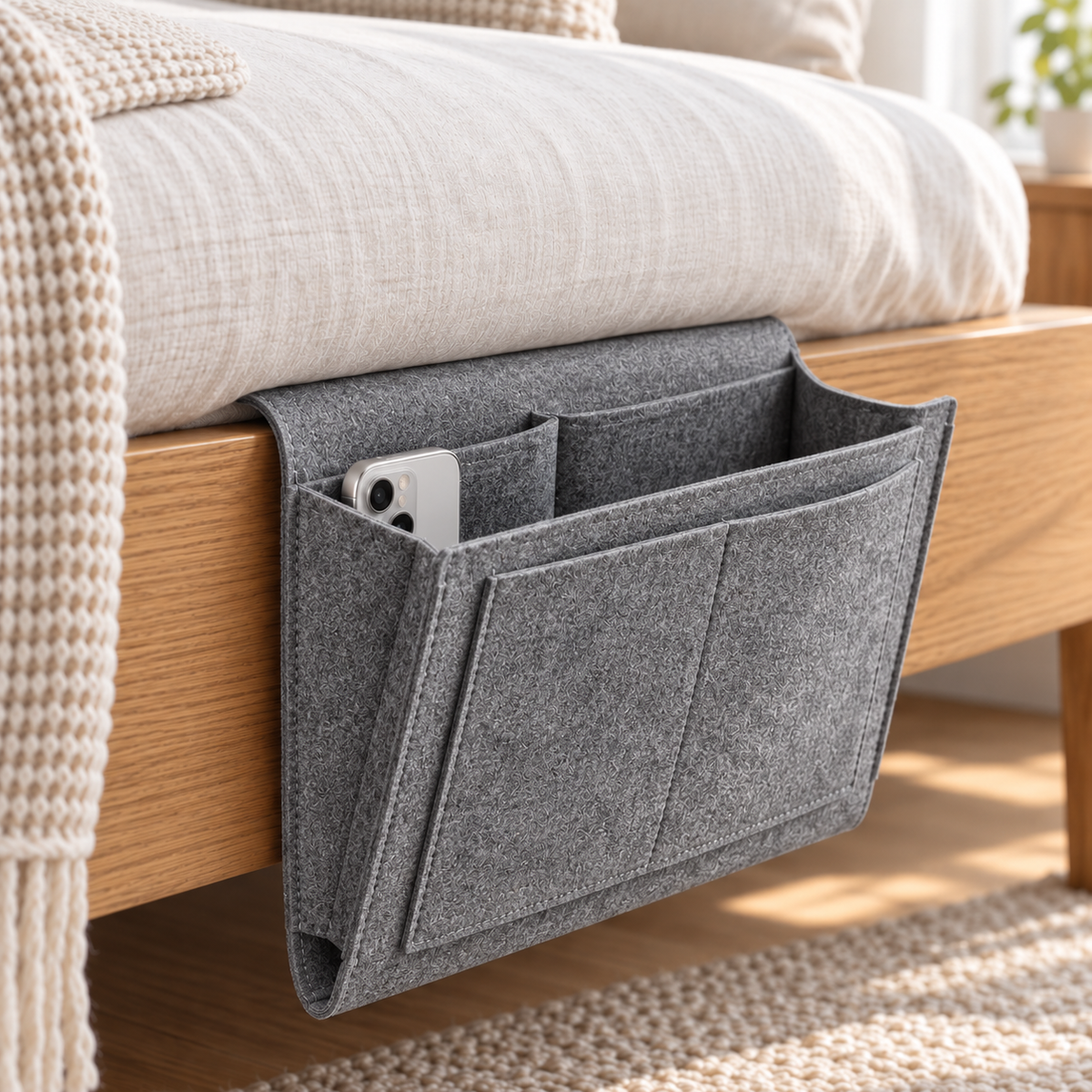 🔥Last Day Sale🔥 Buy 2 Get 1 Free $12.99 Each Bedside Storage Caddy
