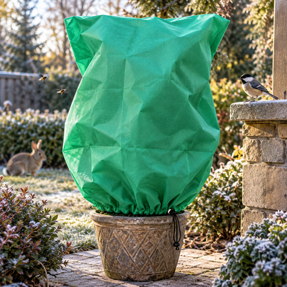🔥 LAST DAY — BUY 3 GET 2 FREE & UP TO 70% OFF 🔥 Plant Frost Protection Cover – Breathable Drawstring Winter Plant Protector