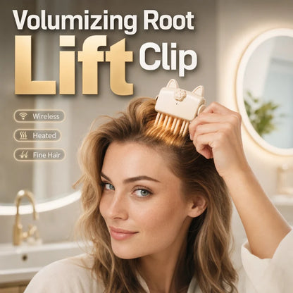 🔥 LAST DAY—70%OFF 🔥 Heated Root Lifting Clip – Fast Root Volume, 2 Heat Settings & Cordless Touch-Ups 💇‍♀️✨