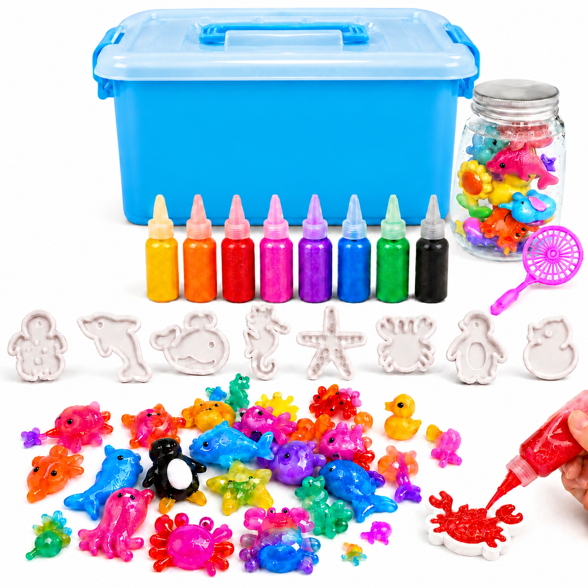 🔥 LAST DAY — UP TO 70% OFF 🔥Magic Water Squishies – DIY 3D Creature-Making Kit | 3+ Years