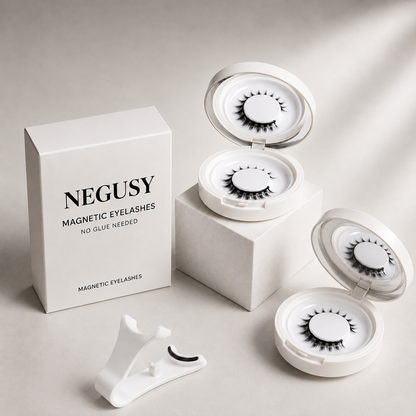 Ciglia finte magnetiche NEGUSY™ senza colla