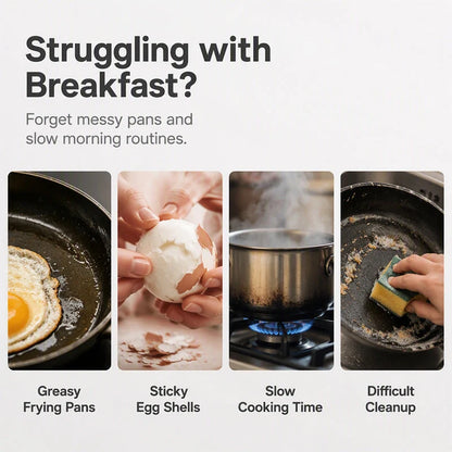 🔥 LAST DAY—BUY 3 GET 5 FREE JUST $3.99 EACH 🔥Microwave Egg Poacher – Cook 2 Eggs Fast, No Frying, Less Mess & Easy Cleanup 🥚✨