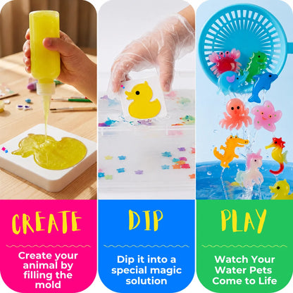 🔥 LAST DAY — UP TO 70% OFF 🔥Magic Water Squishies – DIY 3D Creature-Making Kit | 3+ Years