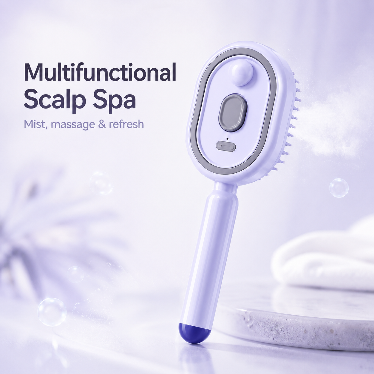 50% OFF 🎁LAST DAY SSALE! Electric Mist-Spraying Massage Cushion Brush