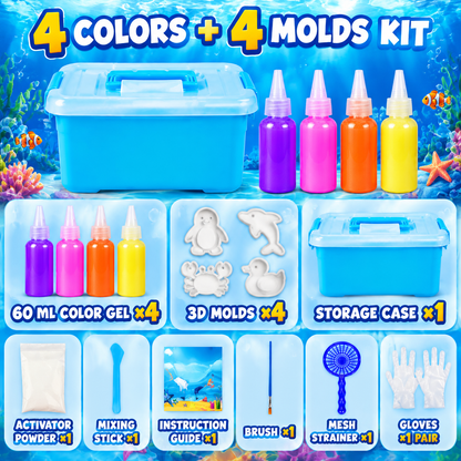 🔥 LAST DAY — UP TO 70% OFF 🔥Magic Water Squishies – DIY 3D Creature-Making Kit | 3+ Years