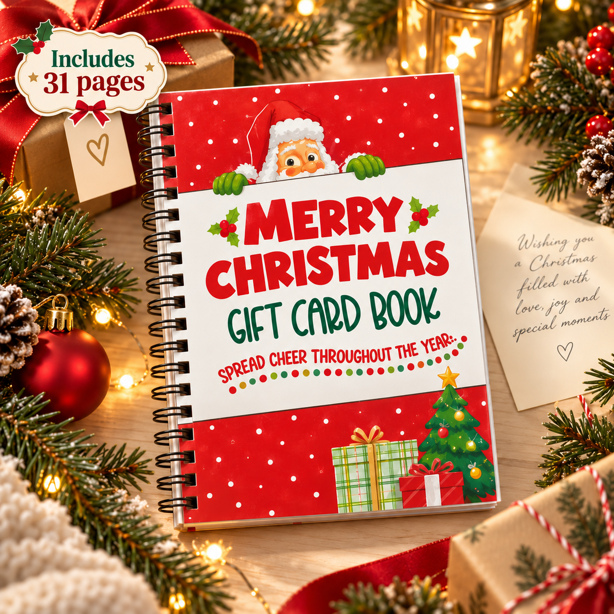 🎄 LAST DAY! Christmas Early Bird Sale — BUY 5 GET 4 FREE | Christmas Gift Card Book 🎁