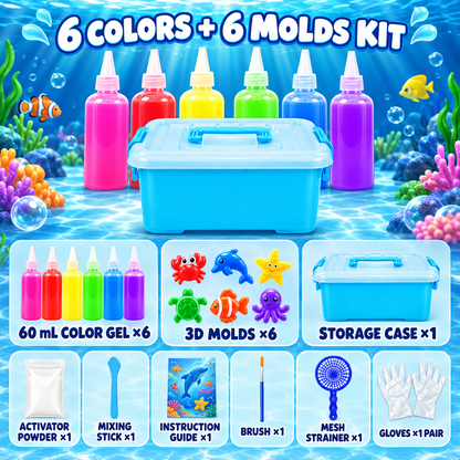 🔥 LAST DAY — UP TO 70% OFF 🔥Magic Water Squishies – DIY 3D Creature-Making Kit | 3+ Years
