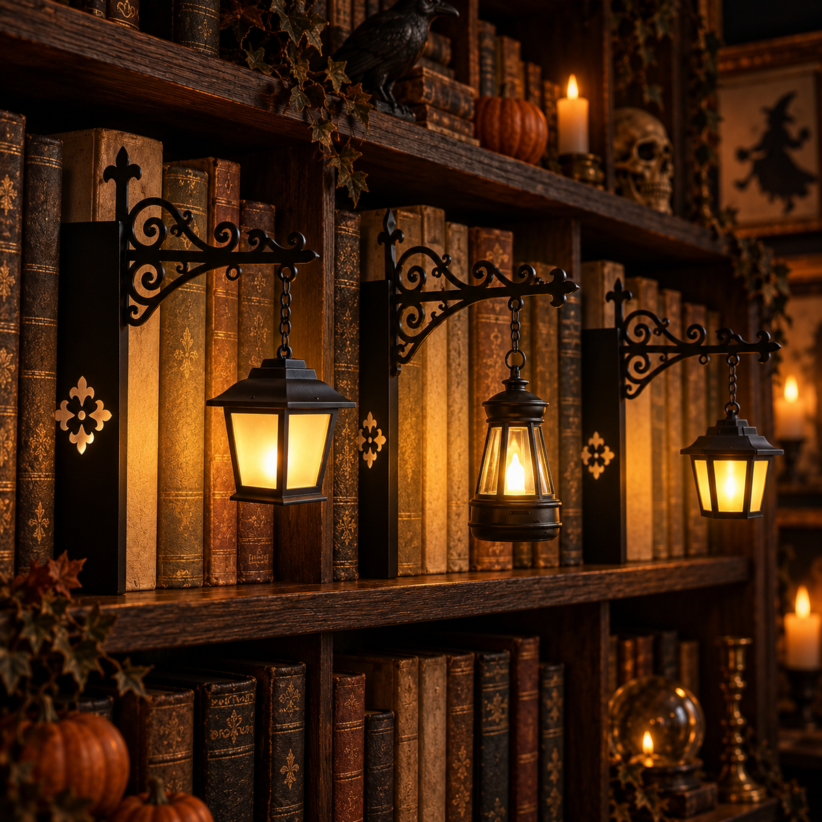 🎃 LAST DAY! Halloween Sale — BUY 2 GET 1 FREE | Vintage Bookshelf Lantern 👻