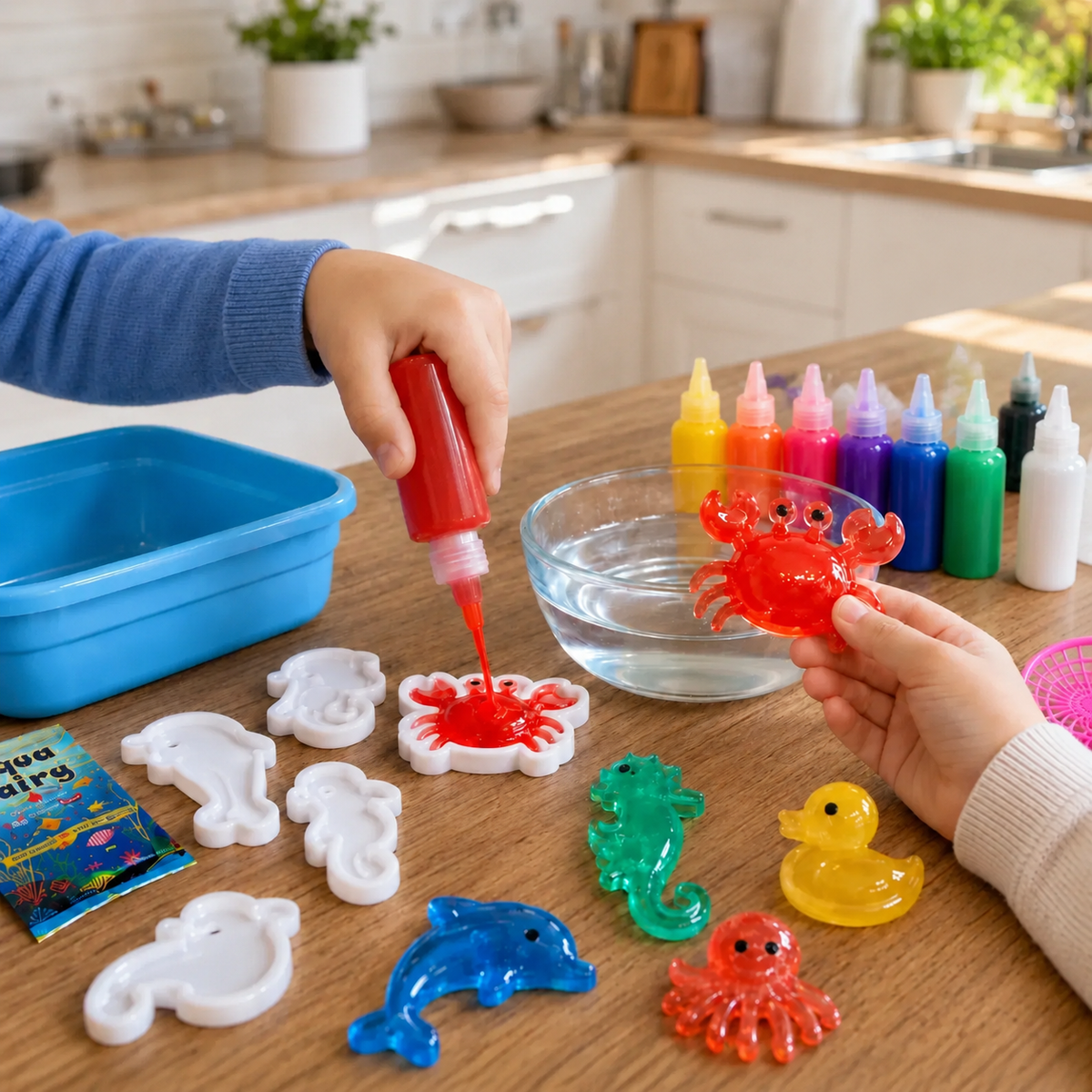 🔥 LAST DAY — UP TO 70% OFF 🔥Magic Water Squishies – DIY 3D Creature-Making Kit | 3+ Years