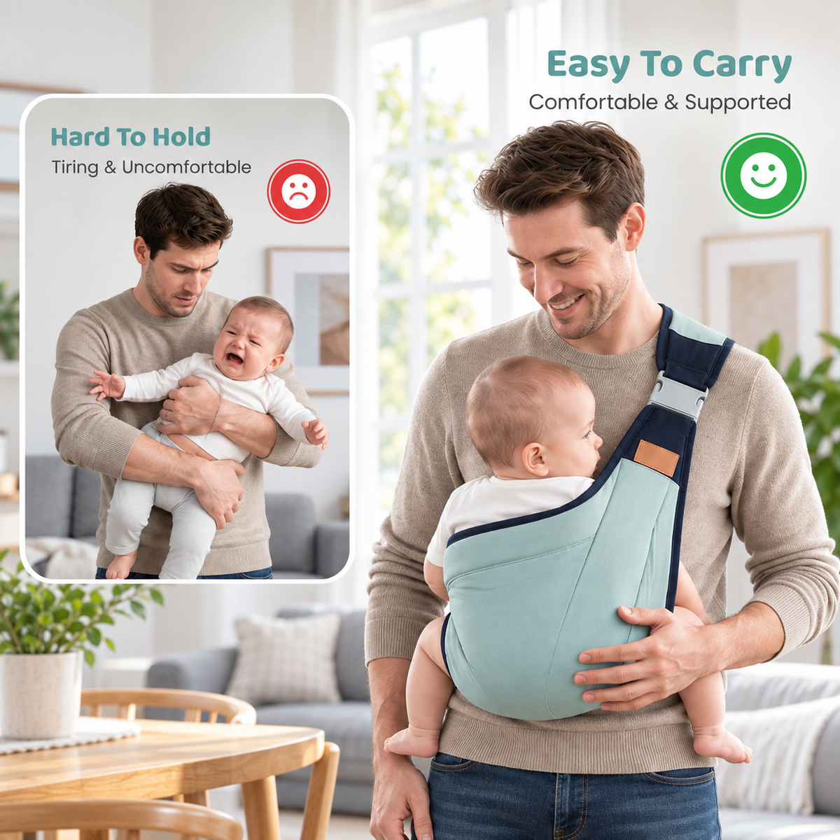 🔥 LAST DAY — BUY 3 & SAVE 70% — JUST $13.33 EACH 🔥 4-in-1 Breathable Baby Carrier for Everyday Comfort