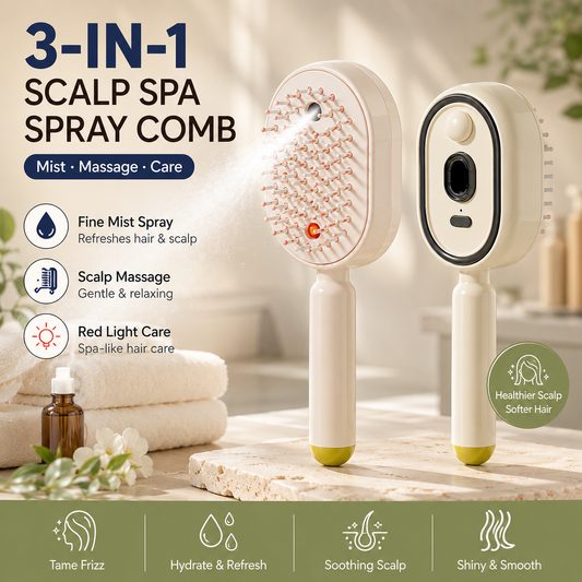 50% OFF 🎁LAST DAY SSALE! Electric Mist-Spraying Massage Cushion Brush