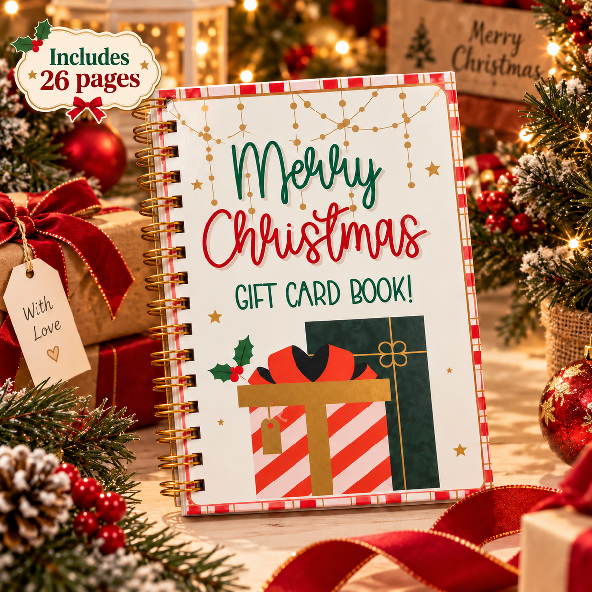 🎄 LAST DAY! Christmas Early Bird Sale — BUY 5 GET 4 FREE | Christmas Gift Card Book 🎁