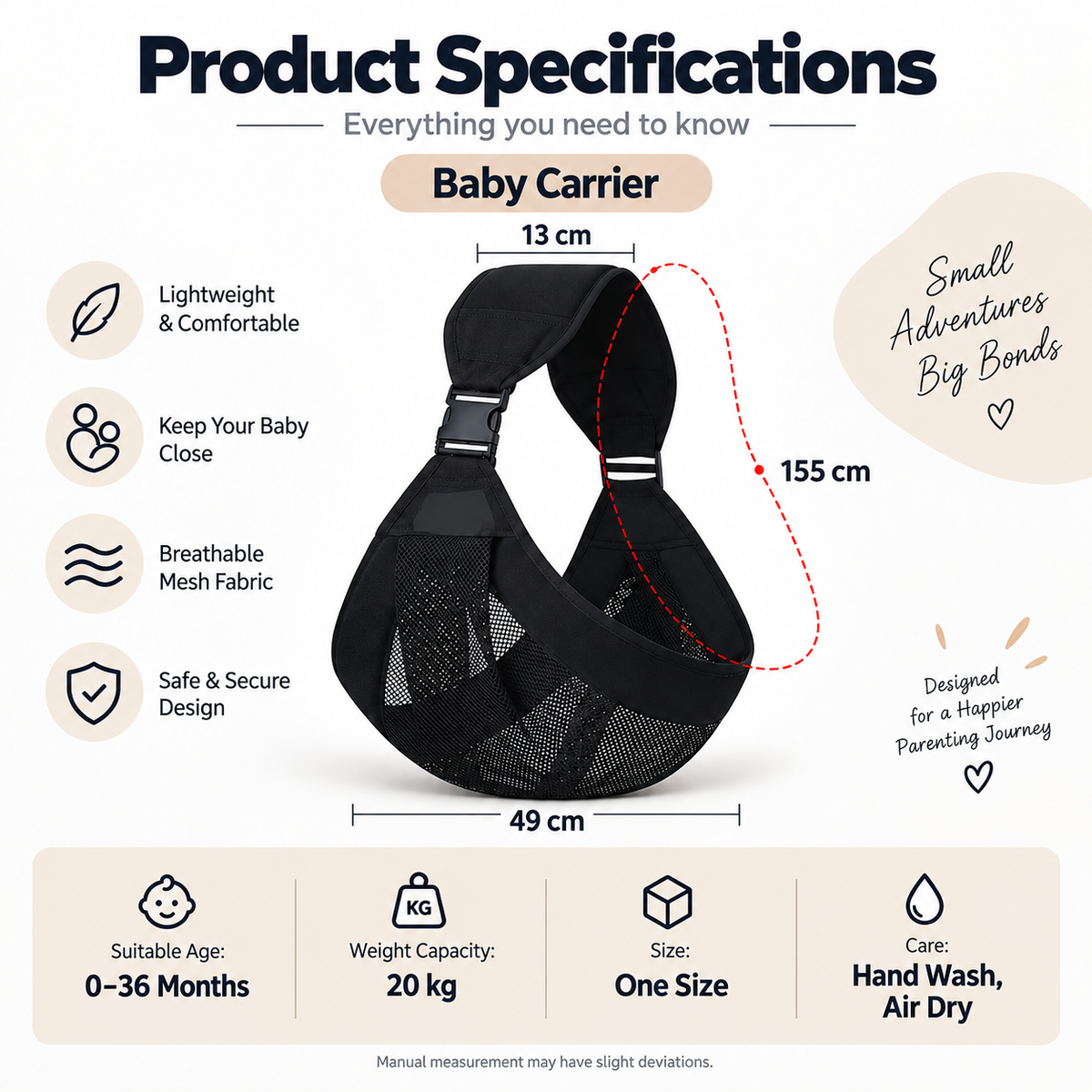 🔥 LAST DAY — BUY 3 & SAVE 70% — JUST $13.33 EACH 🔥 4-in-1 Breathable Baby Carrier for Everyday Comfort