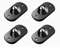 Black steel beads