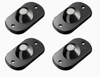 Black rubber beads