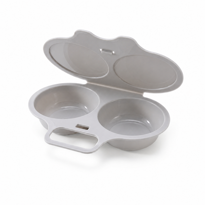 🔥 LAST DAY—BUY 3 GET 5 FREE JUST $3.99 EACH 🔥Microwave Egg Poacher – Cook 2 Eggs Fast, No Frying, Less Mess & Easy Cleanup 🥚✨