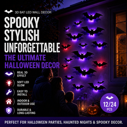 "Haven't found your Halloween look yet? Get 50% OFF🎁 Bat Lights