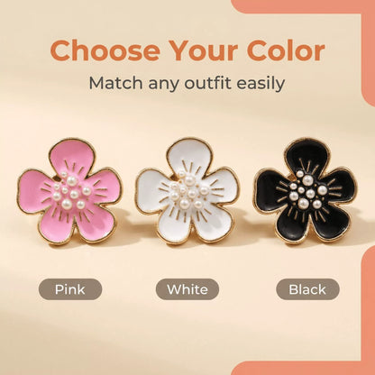 LAST DAY50% OFFSALE!% 🌸Flower Button Covers | No-Sew Shirt Accessories🏵️