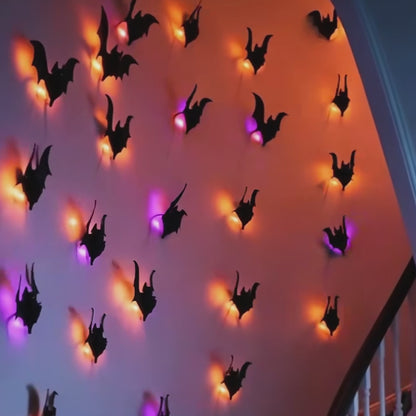 "Haven't found your Halloween look yet? Get 50% OFF🎁 Bat Lights